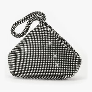Rhinestone Clutch (Black)